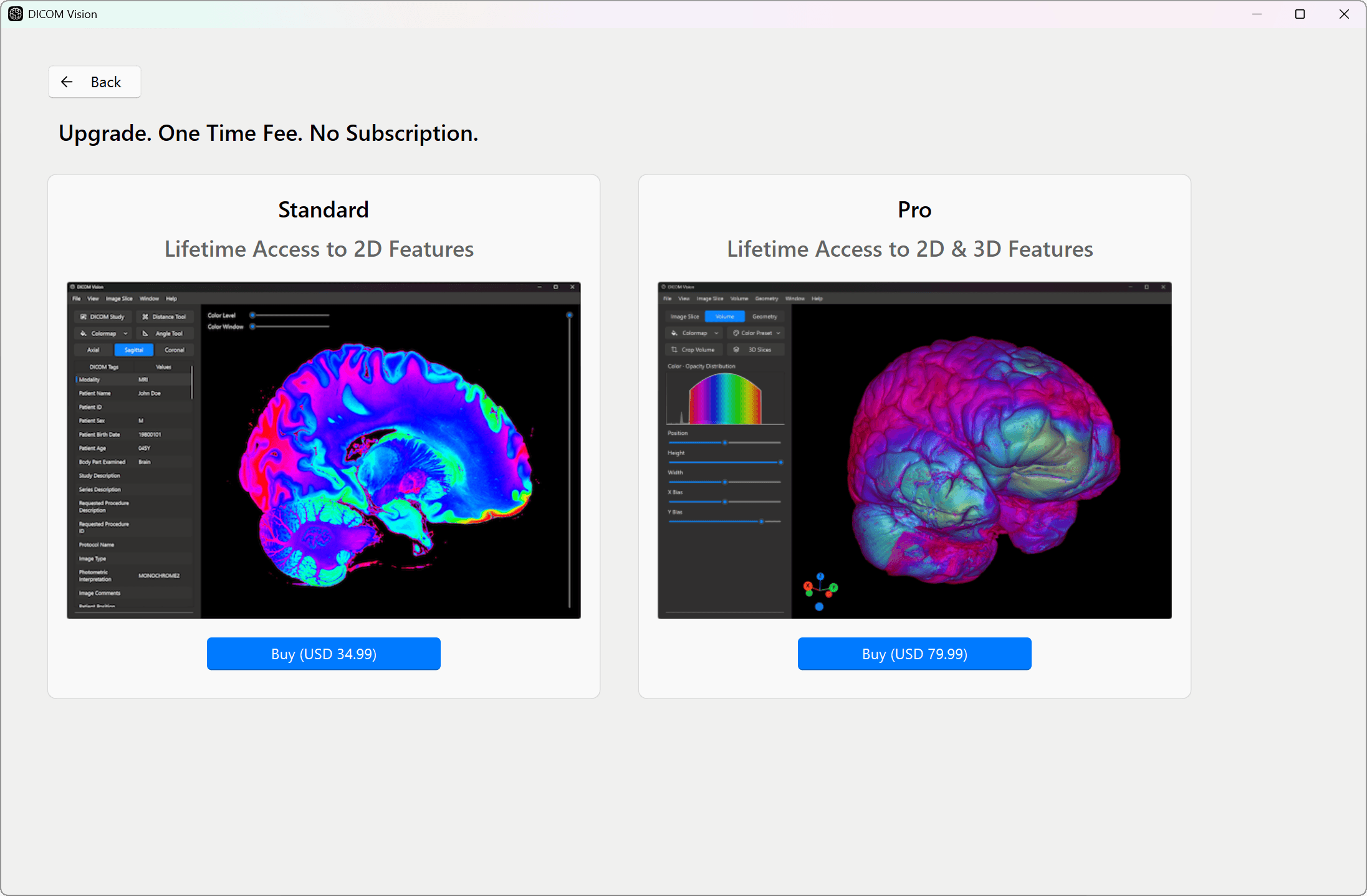 Windows License Plans - DICOM Vision